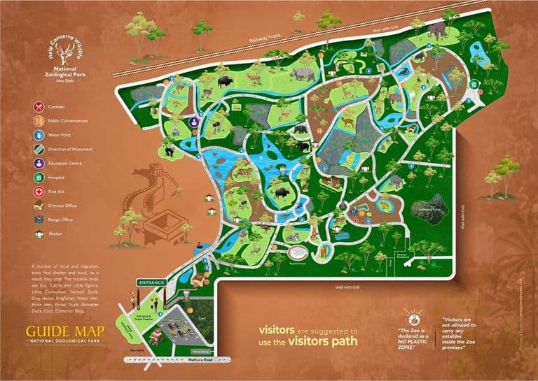 New Delhi zoo park map